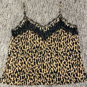 Medium leopard print tank top size medium